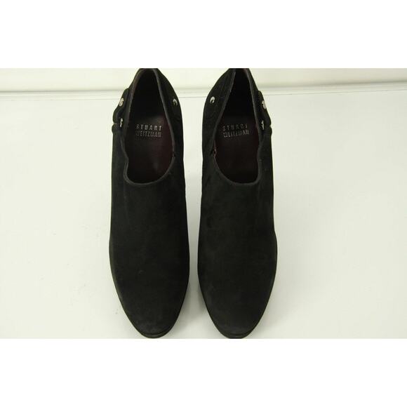 Stuart Weitzman Black Suede The Coverall Platform Ankle Heel Booties - Picture 9 of 10